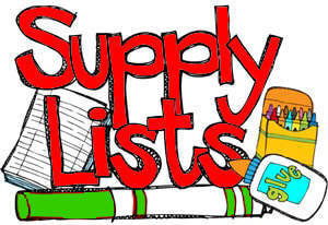 School Supplies Lists