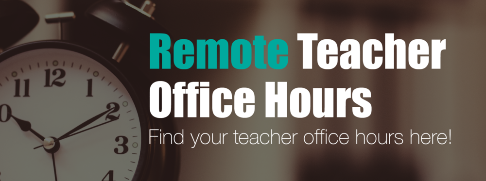 CMHS Teacher Office Hours